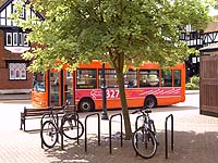 The Chilterns Rambler bus, promoted by Widen teh Choice as part of the Herts. Sustainable Transport Partnership, in Tring.  Picture: Chris Wood.